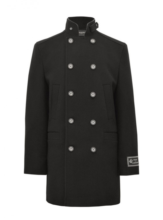 М-103А/Ч Черное мужское пальто