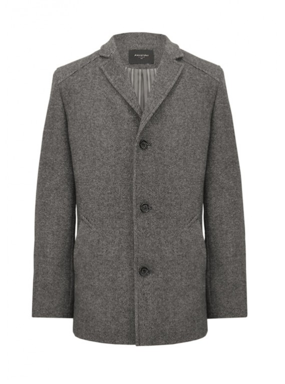 М-205/СТ Укороченное мужское пальто из твида