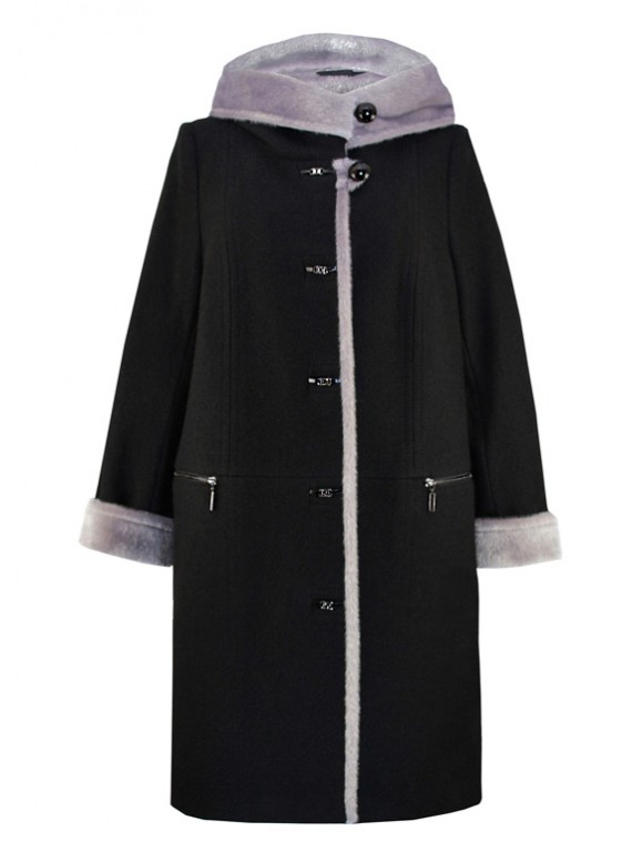 К-974-60 Зимнее женское пальто с капюшоном